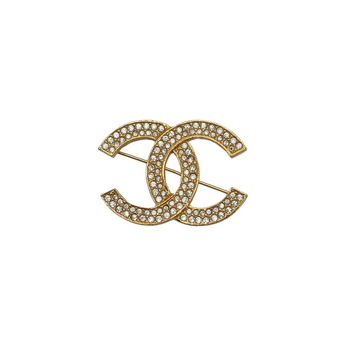 VINTAGE CHANEL COCOMARK BROOCH RHINESTONE ACCESSORY 90325626