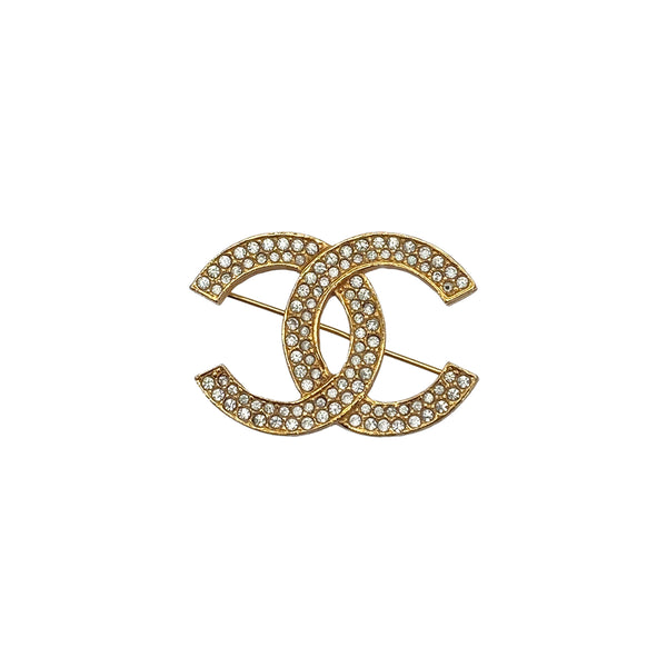 VINTAGE CHANEL COCOMARK BROOCH RHINESTONE ACCESSORY 90325626