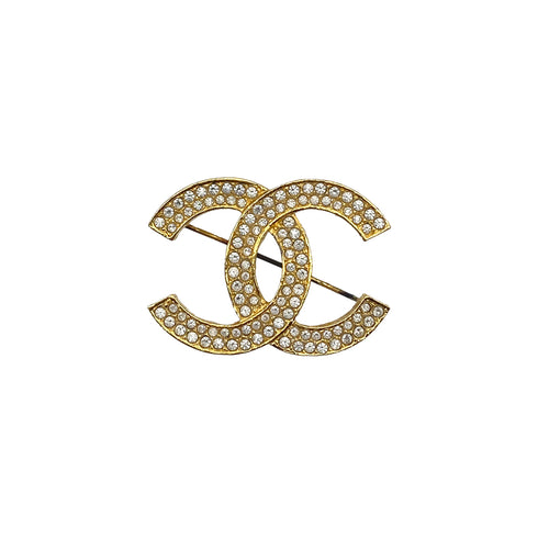 VINTAGE CHANEL COCOMARK BROOCH RHINESTONE ACCESSORY 90325627