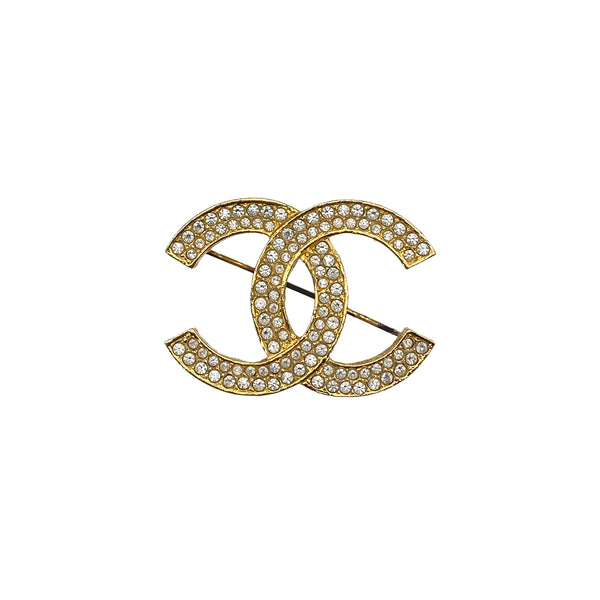 VINTAGE CHANEL COCOMARK BROOCH RHINESTONE ACCESSORY 90325627