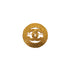 VINTAGE CHANEL COCOMARK BROOCH ROUND GOLD ACCESSORY 29 90331831