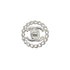 VINTAGE CHANEL COCOMARK BROOCH SILVER ACCESSORY 97A 90328004