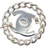 VINTAGE CHANEL COCOMARK BROOCH SILVER ACCESSORY 97A 90328004