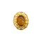 VINTAGE CHANEL COCOMARK BROOCH TIGER EYE GOLD ACCESSORY 95A 90335028