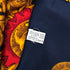 VINTAGE CHANEL COCOMARK BUTTON PATTERN SCARF NAVY SILK 90324112