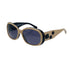 VINTAGE CHANEL COCOMARK CAMELLIA SUNGLASSES BEIGE BLACK EYEWEAR 90325795