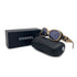 VINTAGE CHANEL COCOMARK CAMELLIA SUNGLASSES BEIGE BLACK EYEWEAR 90325795