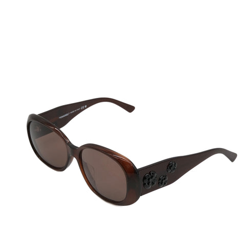 VINTAGE CHANEL COCOMARK CAMELLIA SUNGLASSES BROWN EYEWEAR 90323175