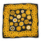 VINTAGE CHANEL COCOMARK CHAIN BUTTON PATTERN SCARF BLACK GOLD 90346695