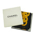 VINTAGE CHANEL COCOMARK CHAIN BUTTON PATTERN SCARF BLACK GOLD 90346695
