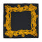 VINTAGE CHANEL COCOMARK CHAIN PATTERN SCARF BLACK GOLD SILK 90328127