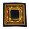 VINTAGE CHANEL COCOMARK CHAIN PATTERN SCARF BLACK SILK 90322544