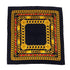 VINTAGE CHANEL COCOMARK CHAIN PATTERN SCARF BLACK SILK 90322544