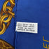 VINTAGE CHANEL COCOMARK CHAIN PATTERN SCARF BLUE SILK 90324798