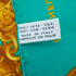 VINTAGE CHANEL COCOMARK CHAIN PATTERN SCARF EMERALD GREEN GOLD SILK 90328717