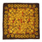 VINTAGE CHANEL COCOMARK CHAIN PATTERN SCARF GOLD BROWN SILK 90331373
