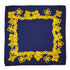 VINTAGE CHANEL SCARF COCOMARK CHAIN PATTERN GOLD NAVY SILK 90334203