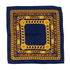 VINTAGE CHANEL COCOMARK CHAIN PATTERN SCARF NAVY SILK 90322542