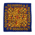 VINTAGE CHANEL COCOMARK CHAIN PATTERN SCARF NAVY SILK 90324122