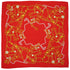 VINTAGE CHANEL SCARF COCOMARK CHAIN PATTERN GOLD RED SILK 90335898