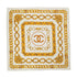 VINTAGE CHANEL COCOMARK CHAIN PATTERN SCARF WHITE SILK 90323144