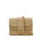 VINTAGE CHANEL COCOMARK CHAIN SHOULDER BAG BEIGE LAMB SKIN GOLD HARDWARE 90350354