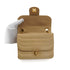 VINTAGE CHANEL COCOMARK CHAIN SHOULDER BAG BEIGE LAMB SKIN GOLD HARDWARE 90350354