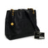 VINTAGE CHANEL COCOMARK CHAIN SHOULDER BAG BLACK LAMB SKIN GOLD HARDWARE 90335547