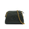 VINTAGE CHANEL COCOMARK CHAIN SHOULDER BAG GREEN CAVIAR SKIN GOLD HARDWARE 90341714