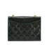 VINTAGE CHANEL COCOMARK CHAIN SHOULDER BAG GREEN LIZARD GOLD HARDWARE 90334868