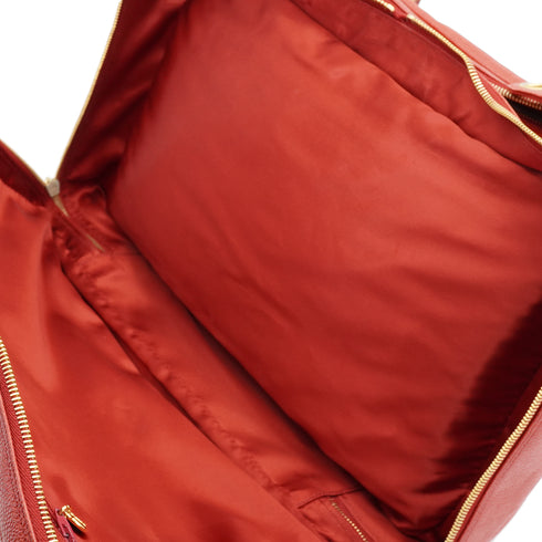 VINTAGE CHANEL COCOMARK CHAIN SHOULDER BAG RED CAVIAR SKIN GOLD HARDWARE 90346121