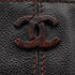 VINTAGE CHANEL COCOMARK CHAIN TOTE BAG DARK BROWN LEATHER PLASTIC HARDWARE 90340362