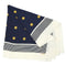 VINTAGE CHANEL COCOMARK COIN STRIPE SCARF NAVY SILK 90340533