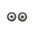 VINTAGE CHANEL COCOMARK EARRINGS RHINESTONE BLACK WHITE ACCESSORY 97A 90324101