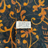 VINTAGE CHANEL COCOMARK FLORAL PATTERN SCARF BLACK ORANGE SILK 90323178