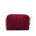 VINTAGE CHANEL COCOMARK FRINGE BIJOU CHAIN SHUOLDER BAG RED SUEDE GOLD HARDWARE 90327118