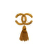 VINTAGE CHANEL COCOMARK FRINGE BROOCH GOLD ACCESSORY 93A 90347809