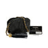 VINTAGE CHANEL COCOMARK FRINGE CHAIN SHOULDER BAG METAL GRAY LIZARD GOLD HARDWARE 90343623