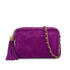 VINTAGE CHANEL COCOMARK FRINGE CHAIN SHUOLDER BAG PURPLE SUEDE GOLD HARDWARE 90327394