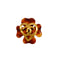 VINTAGE CHANEL COCOMARK HEART BROACH TORTOISESHELL BROWN GOLD ACCESSORY 95P 90347795