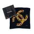 VINTAGE CHANEL COCOMARK JEWELRY PATTERN SCARF BLACK MULTICOLOR SILK 90321776
