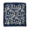 VINTAGE CHANEL COCOMARK LOGO FLOWER PATTERN SCARF NAVY SILK 90319712