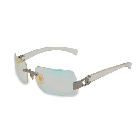 VINTAGE CHANEL COCOMARK LOGO SUNGLASSES CLEAR EYEWEAR 90326765
