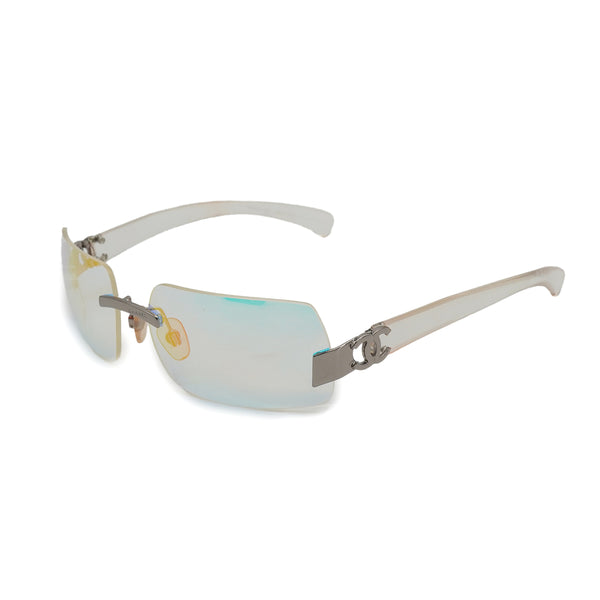 VINTAGE CHANEL COCOMARK LOGO SUNGLASSES CLEAR EYEWEAR 90326765