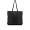 VINTAGE CHANEL COCOMARK LUXURY LINE CHAIN TOTE BAG BLACK LEATHER SILVER HARDWARE 90341828