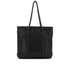 VINTAGE CHANEL COCOMARK LUXURY LINE CHAIN TOTE BAG BLACK LEATHER SILVER HARDWARE 90341828