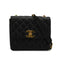 VINTAGE CHANEL COCOMARK MATELASSE CHAIN SHOULDER BAG BLACK CAVIAR SKIN GOLD HARDWARE 90341443
