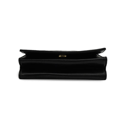 VINTAGE CHANEL COCOMARK MATELASSE CHAIN SHOULDER BAG BLACK LAMB SKIN GOLD HARDWARE 90332571