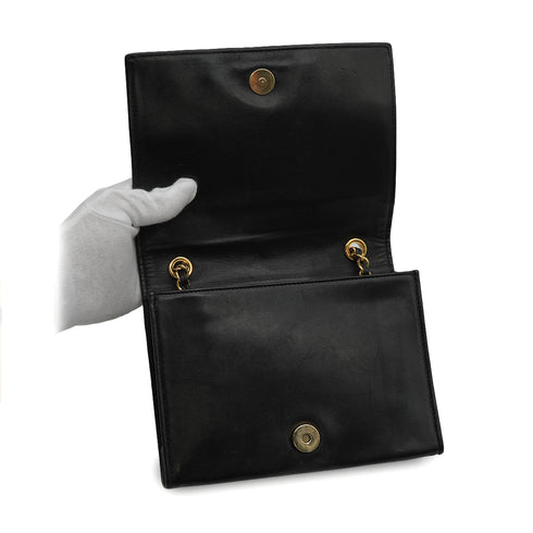 VINTAGE CHANEL COCOMARK MATELASSE CHAIN SHOULDER BAG BLACK LAMB SKIN GOLD HARDWARE 90332571