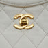 VINTAGE CHANEL COCOMARK MATELASSE CHAIN SHOULDER HAND BAG WHITE LAMB SKIN GOLD HARDWARE 90343404